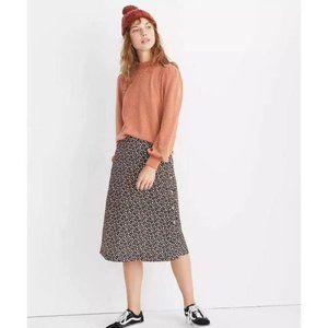 Madewell Side Button Skirt in Petite Bloom Print size 2 NWT